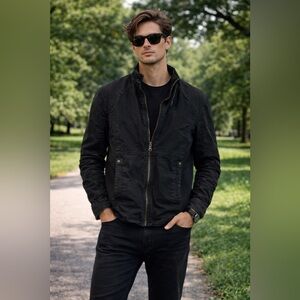 Wenven Moto Motorcycle Black Small Light Jacket